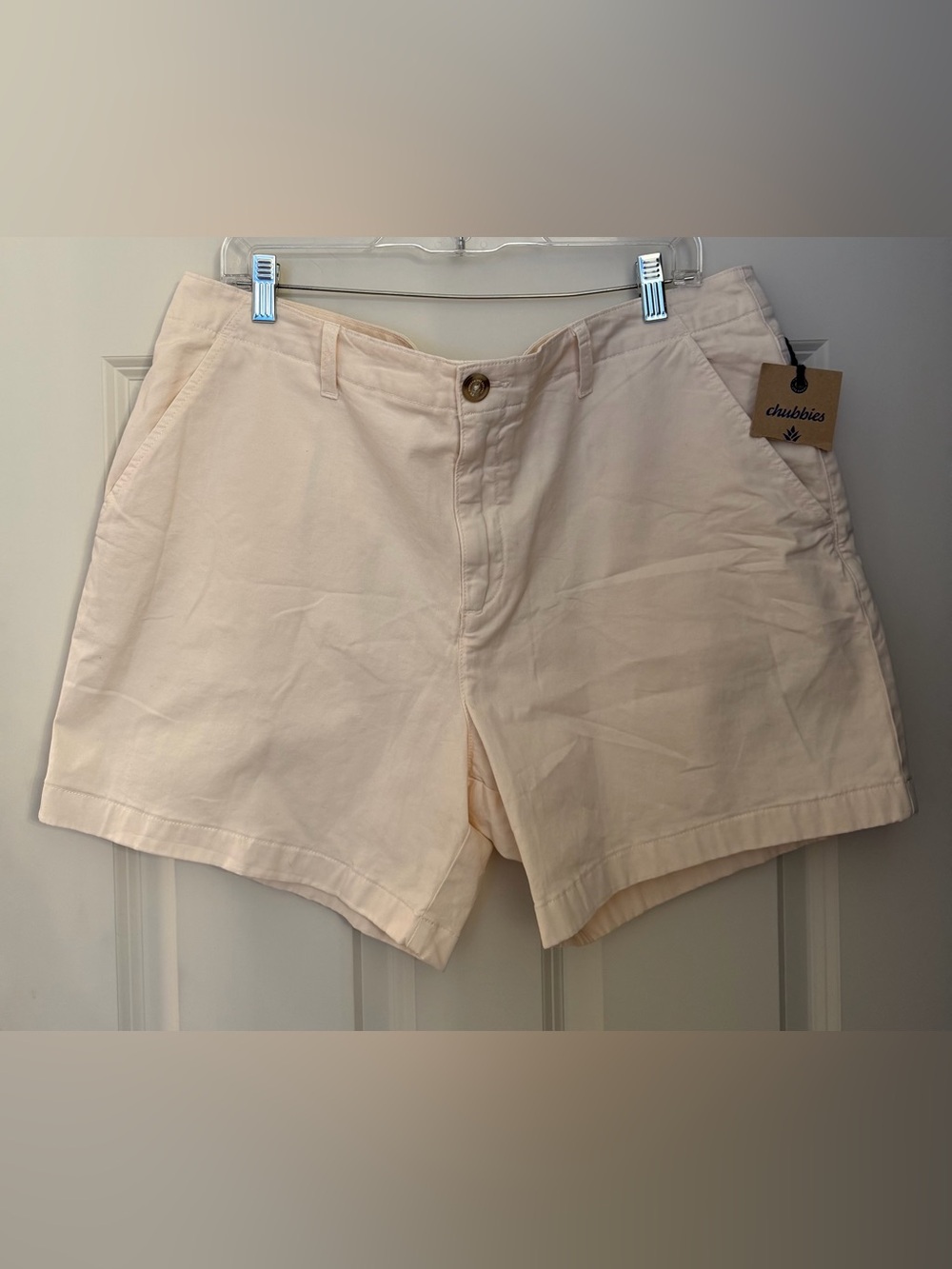 NWT Chubbies 6 Pocket Chino Short, 5.5” Inseam, Vanilla, Size 38
